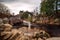 The old bridge of Carrbridge over the river Dulnain