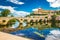 Old Bridge And Cathedral In Beziers, France