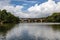 Old bridge Fredericksburg Virginia USA with beautiful skyline