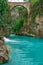 Old bridge is known as `Bugrum or Oluk` bridge. Koprucay river landscape from Koprulu Canyon National Park in Antalya, Turkey