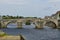 The old bridge of Laval on the river Mayenne
