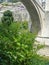Old bridge Mostar ,beautiful pomegranate flower.Perfect view