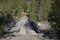 Old bridge over Aishinik river near Haines Junction Yukon Canada