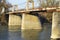 Old bridge over a river