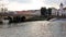 The Old Bridge, Ponte Velha, and the lock on Nabanus River in the old town, Tomar, Portugal