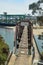 Old Bridge Practically In Railroad Ruins On The Beach Of Santa Cruz. July 2, 2017. Travel Holidays Architecture