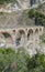 Old bridge of quarry marble in Italy