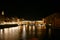 Old Bridge on the river Arno by night, Florence