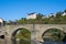 The old bridge of Runkel / Germany on the Lahn in autumn