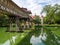 The old bridge in Sanam Chandra Palace at Nakhon Pathom province of Thailand. Tourists often visit here