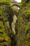 Old bridges over Viamala gorge in Graubunden, Switzerland