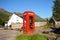 Old, British, red phonebox