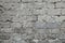 Old broken gray brick wall background. Old gray damaged brick wall texture, Gray brick backdrop and texture for text or image.