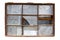 Old Broken Windows isolated in transparent background