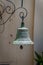 Old bronze bell with patina