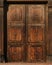 Old brown doors