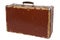 Old brown fiberboard suitcase
