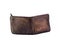 Old brown leather money wallet