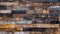 Old brown rustic dark grunge wooden timber wall or floor or table texture - wood oak background banner, AI