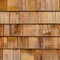 old brown rustic wooden shingles wall texture - wood background square