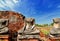 Old Buddha Statue at Chaiwattanaram temple in Ayutthaya Historical Park