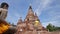 Old buddha statue and pagoda ,temple in Ayutthaya Historical Park. Wat Yai Chaimongkol