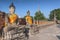 Old Buddha Statues in Wat Yai Chaimongkol Temple, Ayutthaya, UNESCO World Heritage Site, Thailand