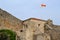 Old Budva town fortress, architecture of Montenegro.