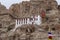 Old Building on cliff of Hemis Monastery Tibetan Buddhism temple in Leh Ladakh