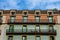 Old building facade and balconies on Rambla de Catalunya