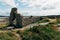 Old building in the landscape in Brittany, France