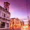 Old building in Phuket at twilight, Thailand