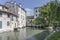old buildings on Cagnan canal, Treviso, Italy