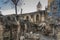 Old buildings in a Coptic part of the complex of the Basilica of the Holy Sepulchre in Jerusalem