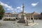 Old buildings on the Jurisics square in Koszeg, Hungary