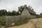 Old buildings in Plimoth plantation at Plymouth, MA