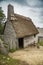 Old buildings in Plimoth plantation at Plymouth, MA