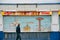 Old buildings rusting away in Coney Island.