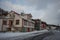 Old buildings in town of Akureyri in north Iceland