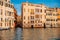 Old buildings Venice, Italy. Facilities in water after flood. Concept tourism.