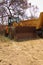 An Old Bulldozer on Scrap Yard in Africa