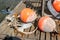 Old buoys loaded with anchors were pulled ashore to be replaced with new ones. The aged red buoys are faded from the water and are