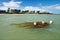 Old buoys in the water at Islamorada, Florida