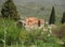 Old Byzantine Stone Church on the Hill, Archaeological Site of Mystras in Greece