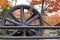 Old cable gears that brought visitors to the summit of Prospect Mountain, Lake George, New York, 2016