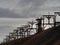 Old cableway for transporting coal from mines in Longyearbyen.