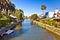 Old canals of Venice in California, beautiful living area
