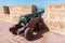 An Old Cannon on the Fortified City Walls of Essaouira Morocco