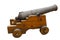 Old cannon isolated