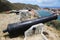 Old cannon on top of Gustavia Harbor at St. Barths